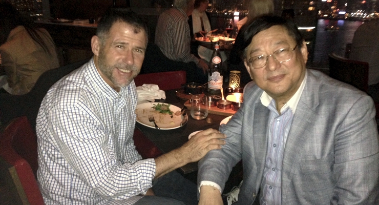 Keith W. Strandberg with legendary Hong Kong producer See-Yuen Ng.